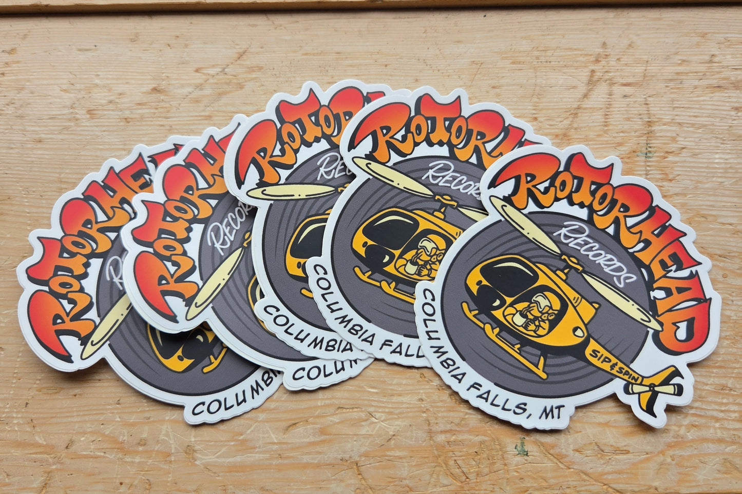 Rotorhead Sticker (Large)